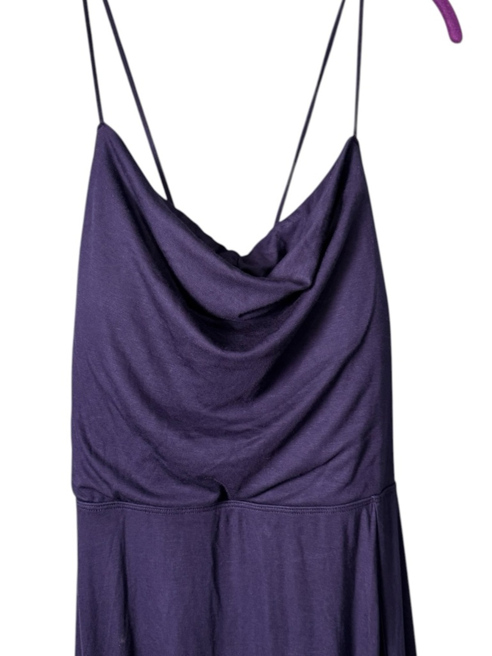 Halara Ribbed Cowl Neck Lace Up Maxi Dress in Nightfall Blue Size Medium - Picture 7 of 12